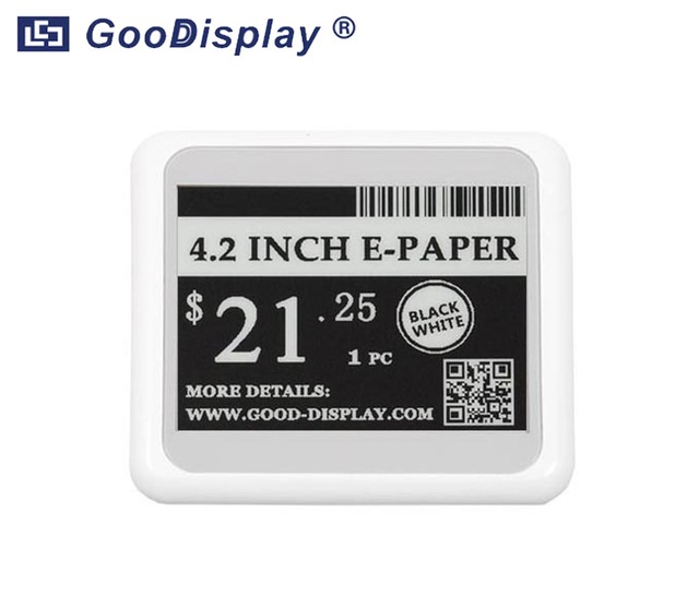4.2寸黑白色无源NFC电子墨水屏标签分辨率400x300 GDN042BW